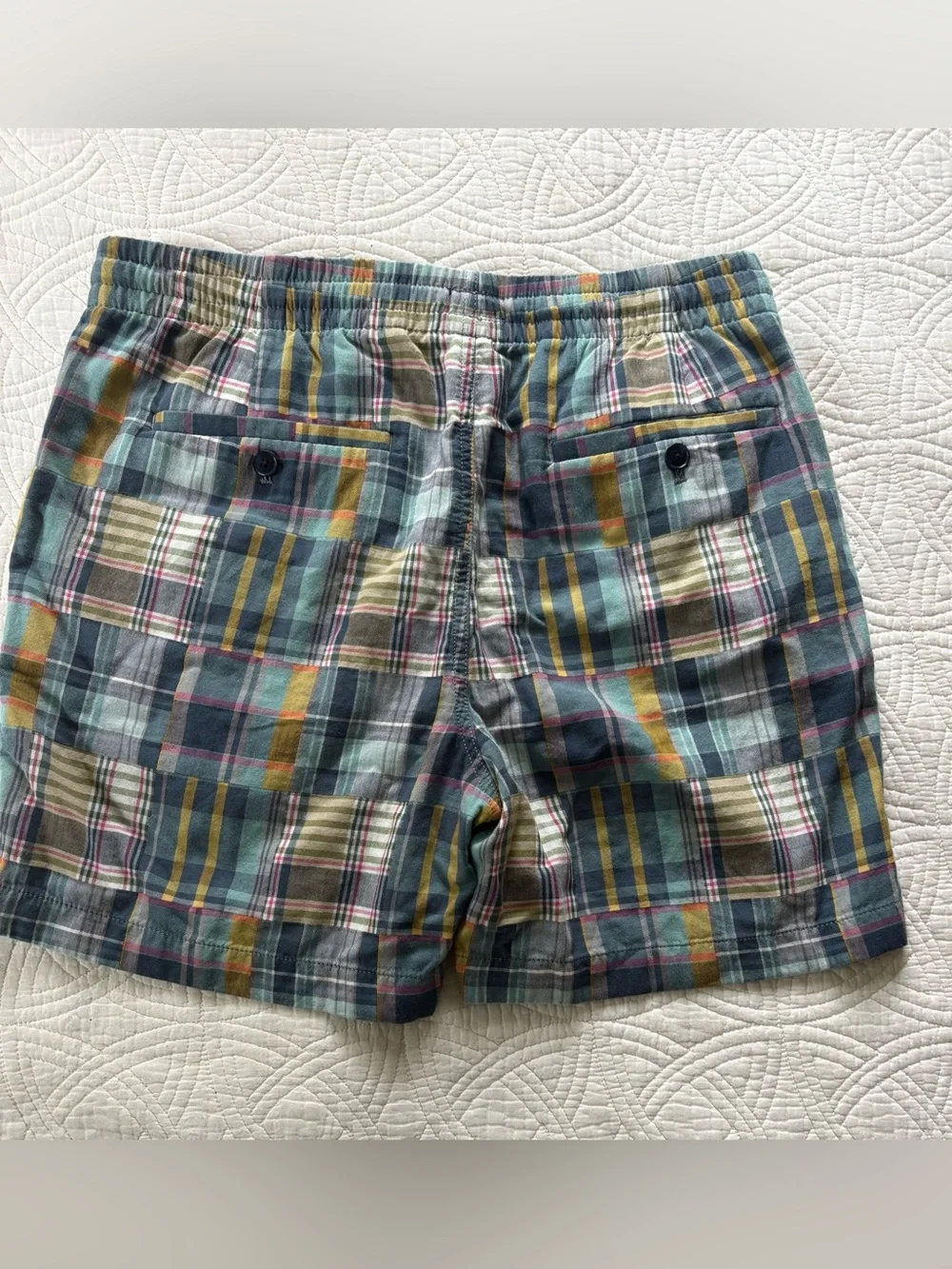 J. Crew Madras 5” Dock Shorts Medium
